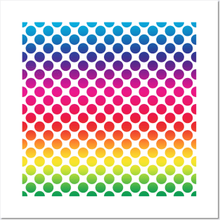 Cool Pattern Neck Gator Rainbow Polka Dots Rainbow Pattern Posters and Art